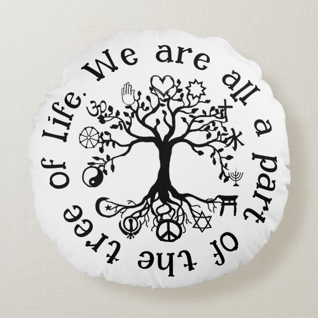 Peace on Earth Round Cushion (Front)