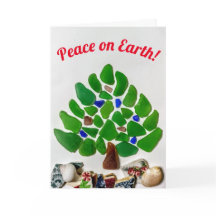 Peace on Earth Sea Glass Christmas Tree
