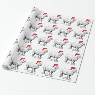 Peace on Earth Sheep Wrapping Paper