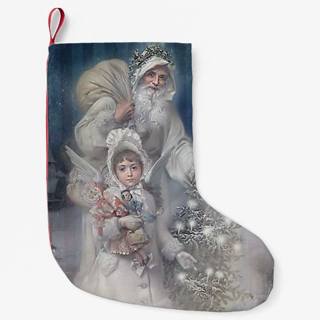 Peace on Earth Small Christmas Stocking (Front)
