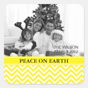 Peace on Earth Square Sticker