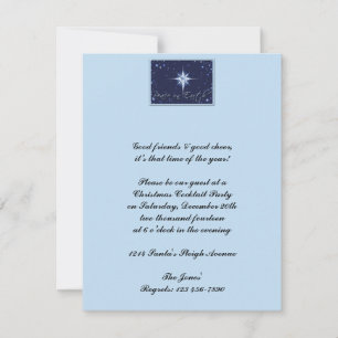 Peace on Earth Star of Light Invitation