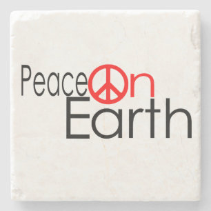 Peace on Earth Stone Coaster