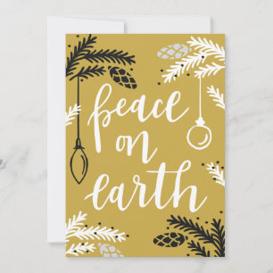 Peace on Earth Write Your Own Message Holiday Card