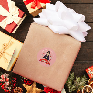 Peace on Earth Yogi Sticker