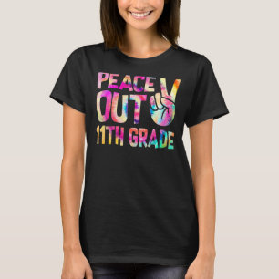 Peace Out 11th Grade Happy Last Day Of School Tie T-Shirt