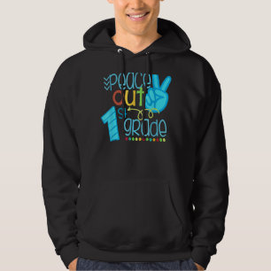 Peace Out 1st Grade  End Of School Year Hoodie