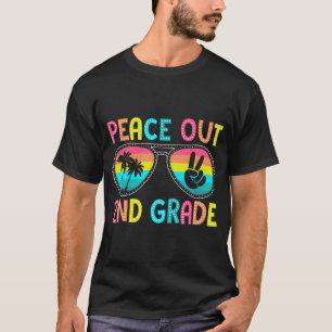 Peace Out 2Nd Grade Graduation Last Day Of School  T-Shirt