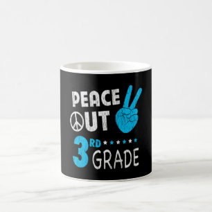 Peace Out 3rd Grade Back To School Student Gift Coffee Mug