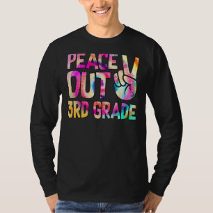 Peace Out 3rd Grade Happy Last Day Of School Tie D T-Shirt