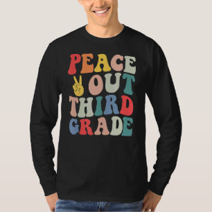 Peace Out 3rd Grade Kids T-Shirt