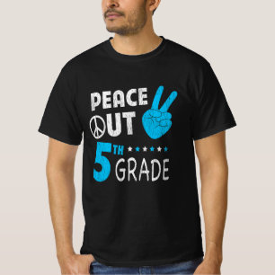 Peace Out 5th Grade Last Day of School Student T-Shirt