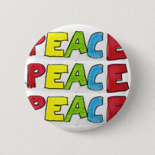 Peace Out 6 Cm Round Badge