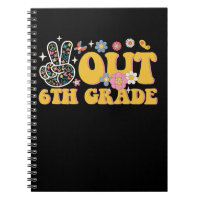 Peace Out 6th Grade Groovy Last Day Of School