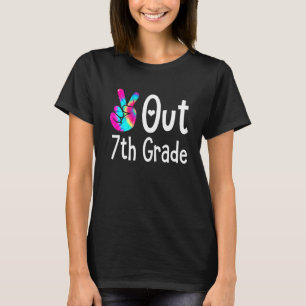 Peace Out 7th Grade Tie Dye Graduation Last Day Of T-Shirt