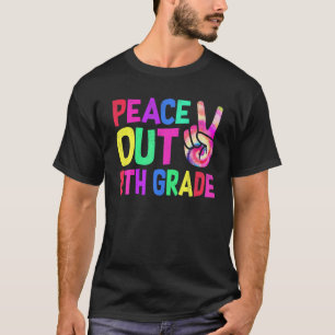 Peace Out 8Th Grade Funny Eighth Grade Graduation T-Shirt