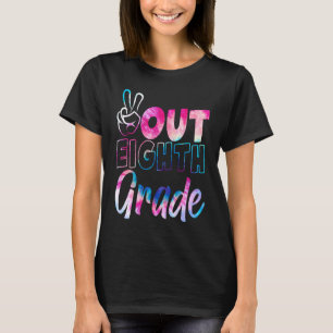 Peace Out 8th Grade Tie Dye Graduation Class Of 20 T-Shirt