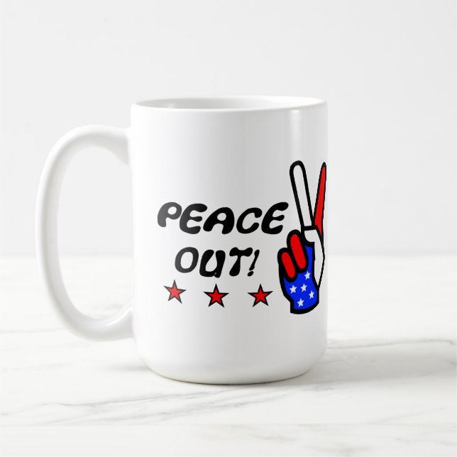 Peace Out America!   Coffee Mug (Left)