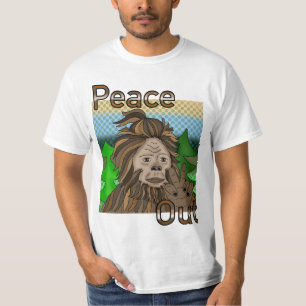 Peace Out Bigfoot Sasquatch T-Shirt