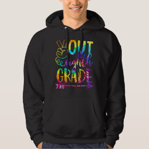 Peace Out Eighth 8th Grade Happy Last Day Of Schoo Hoodie