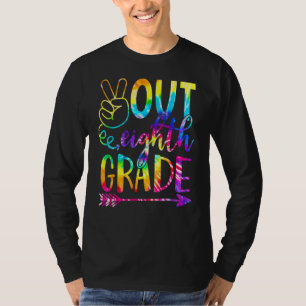 Peace Out Eighth 8th Grade Happy Last Day Of Schoo T-Shirt