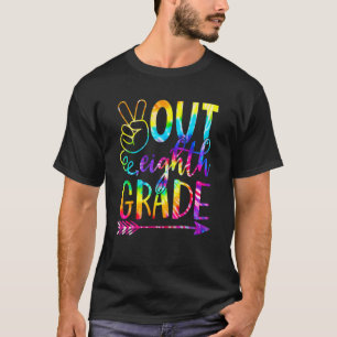 Peace Out Eighth 8th Grade Happy Last Day Of Schoo T-Shirt