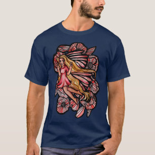 Peace Out Fairy Peaceful Red Poppy Fairy GardenT-S T-Shirt