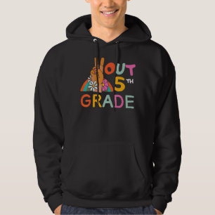 Peace Out Fifth Grade Last Day Of School 5th Grad Hoodie