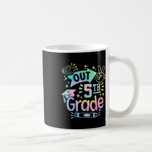 Peace Out Fifth Grade Last Day Of School 5th Grade Coffee Mug