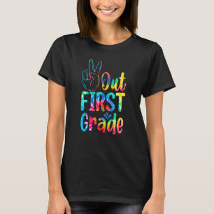 Peace Out First Grade Last Day Of School 1st Grad T-Shirt