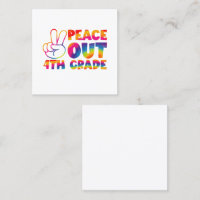 Peace Out Fourth Grade Tie Dye Last Day 4th Grade 