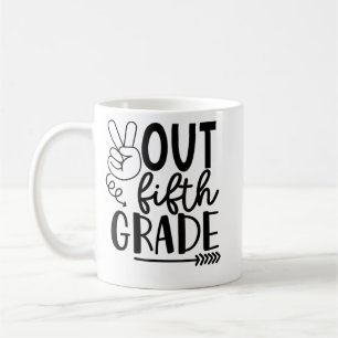 Peace Out Grade 5th Grade Last Day Of School Coffee Mug