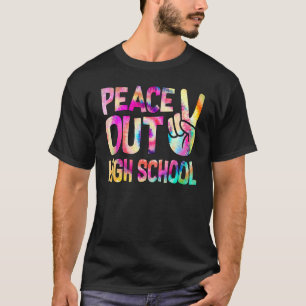 Peace Out High School Happy Last Day Of School Tie T-Shirt