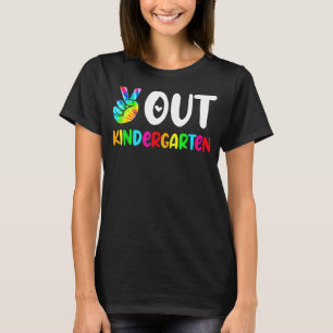 Peace Out Kindergarten Happy Last Day Of School G T-Shirt