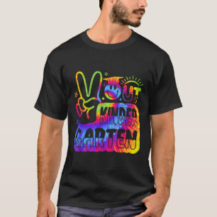 Peace Out Kindergarten Tie Dye Last Day Of School T-Shirt