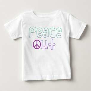 Peace Out Letters Baby T-Shirt