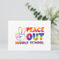 Peace Out Middle School Tie Dye Last Day Of School