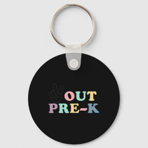 Peace Out Pre-k Cl Of 2025 Graduation Women Kid  Key Ring