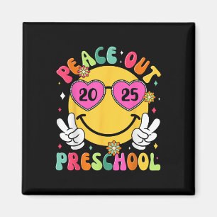 Peace Out Preschool Graduation Summer Last Day Of Magnet