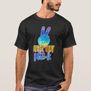 Peace Out Preschool Pre K Graduation Last Day Of S T-Shirt