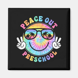 Peace Out School 2024 Last Day Of School Summer Magnet