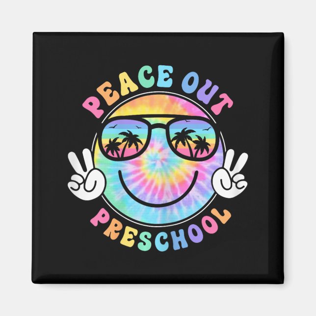 Peace Out School 2024 Last Day Of School Summer  Magnet (Front)