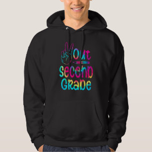 Peace Out Second 2nd Grade Happy Last Day Of Schoo Hoodie
