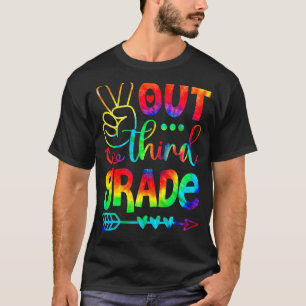 Peace Out Third Grade Happy Last Day Of School Tie T-Shirt
