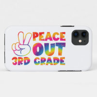 Peace Out Third Grade Tie Dye Last Day 3rd Grade