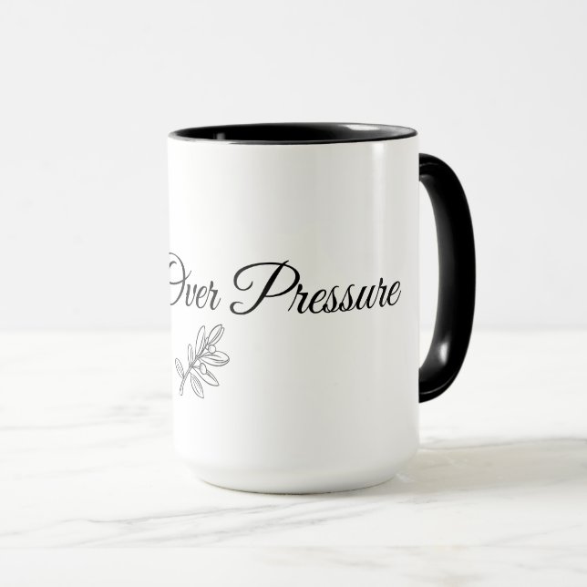 Peace Over Pressure – Calm Morning Minimal Mug (Front Right)