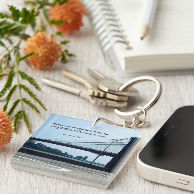 Peace over Wars Keychain (Front Right)