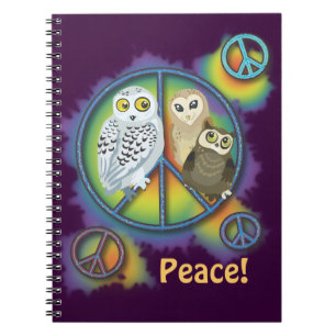 Peace Owl~notebook Notebook