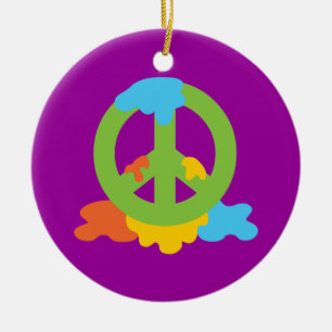 Peace Paint Ceramic Tree Decoration