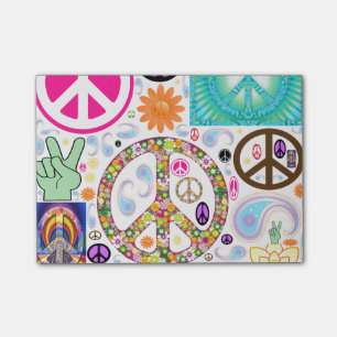 Peace & Paisley Collage Post-it Notes